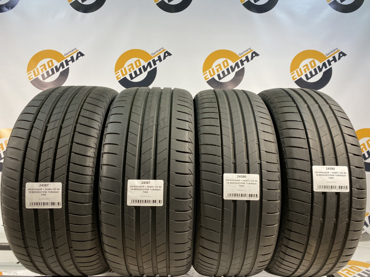 (РАЗНОШИР + 24387) 225 45 18 BRIDGESTONE TURANZA T005