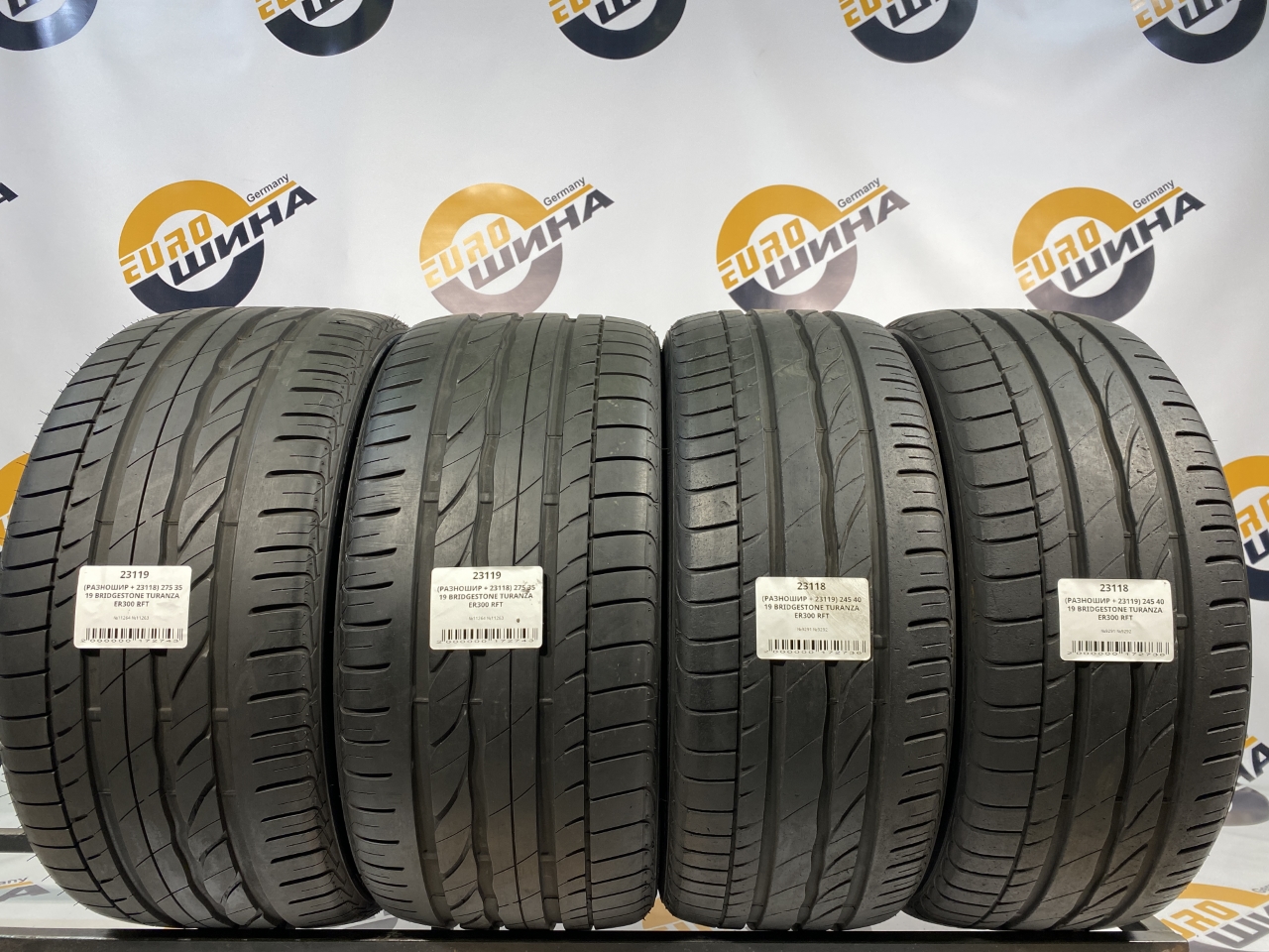 (РАЗНОШИР + 23118) 275 35 19 BRIDGESTONE TURANZA ER300 RFT