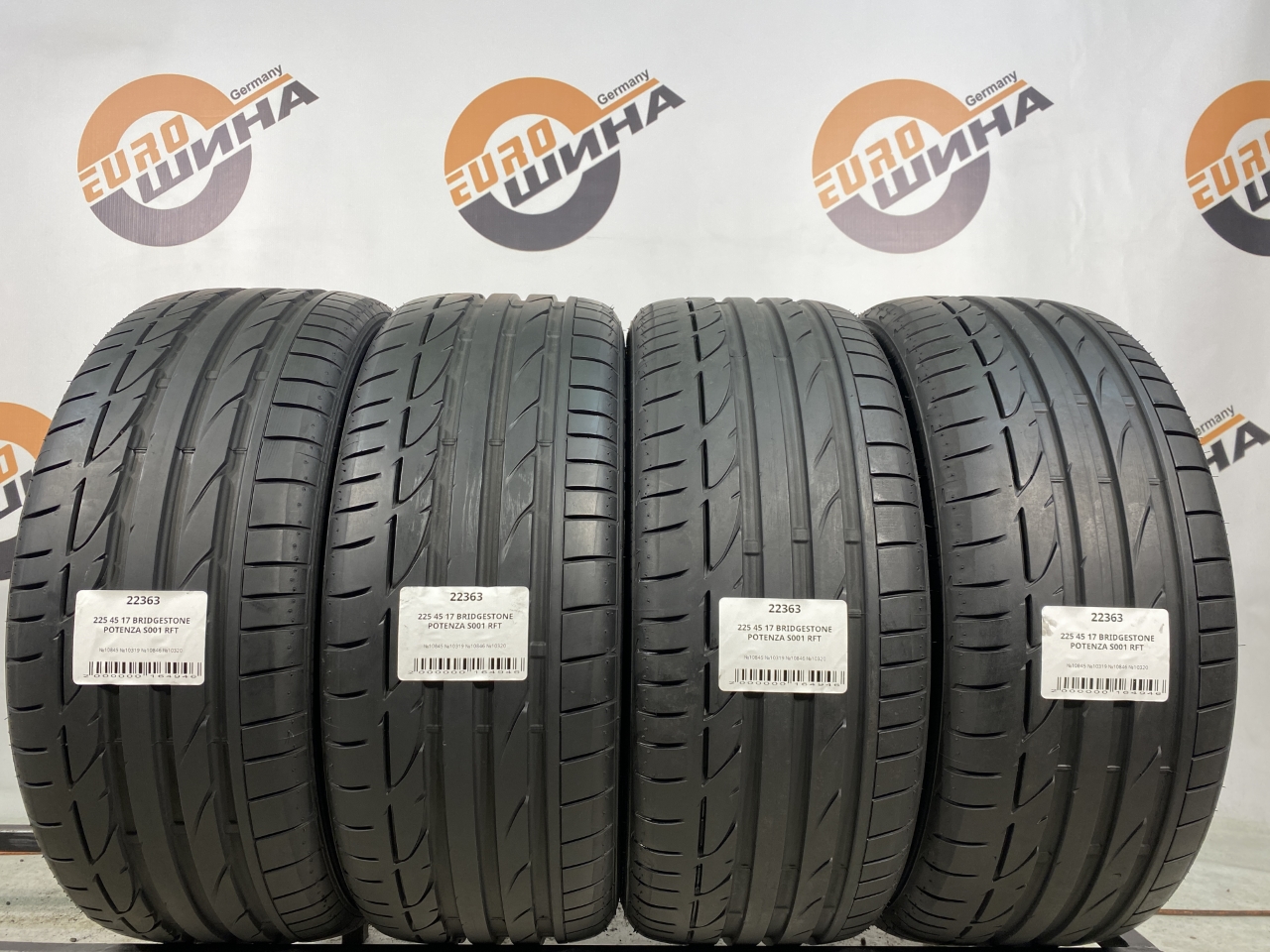 225 45 17 BRIDGESTONE POTENZA S001 RFT