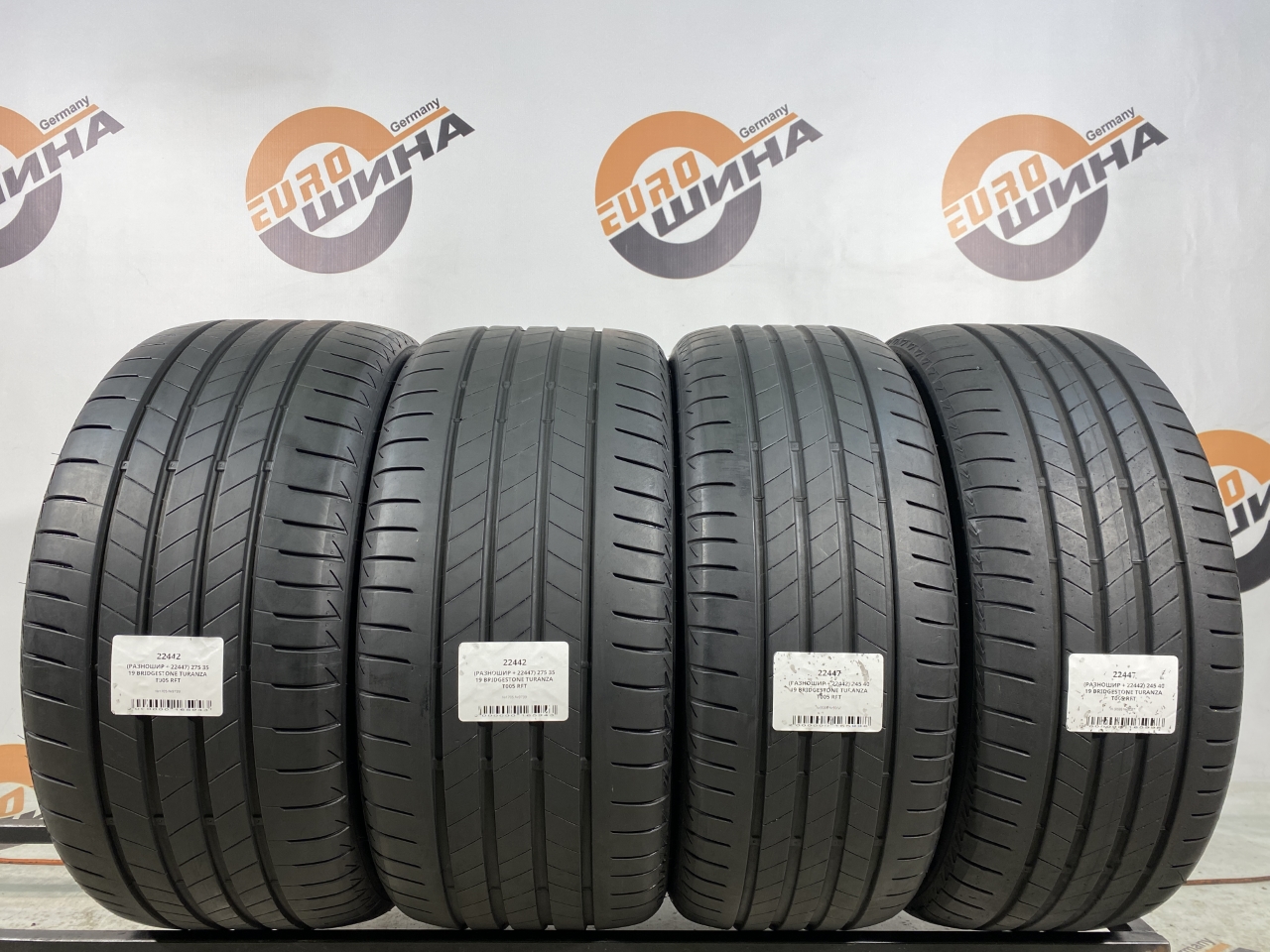 (РАЗНОШИР + 22447) 275 35 19 BRIDGESTONE TURANZA T005 RFT