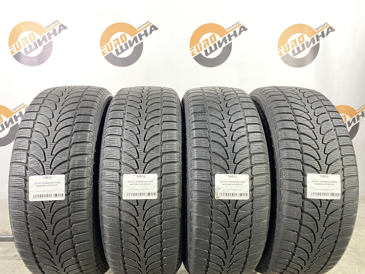 225 55 18 BRIDGESTONE BLIZZAK LM-80 EVO