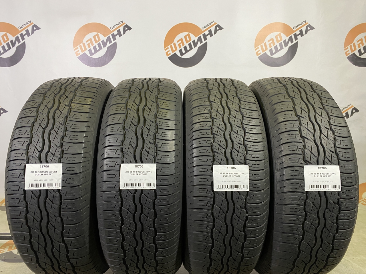 235 55 18 BRIDGESTONE DUELER H/T 687