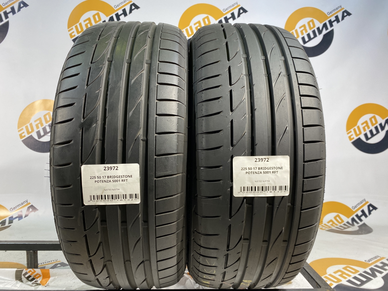 225 50 17 BRIDGESTONE POTENZA S001 RFT