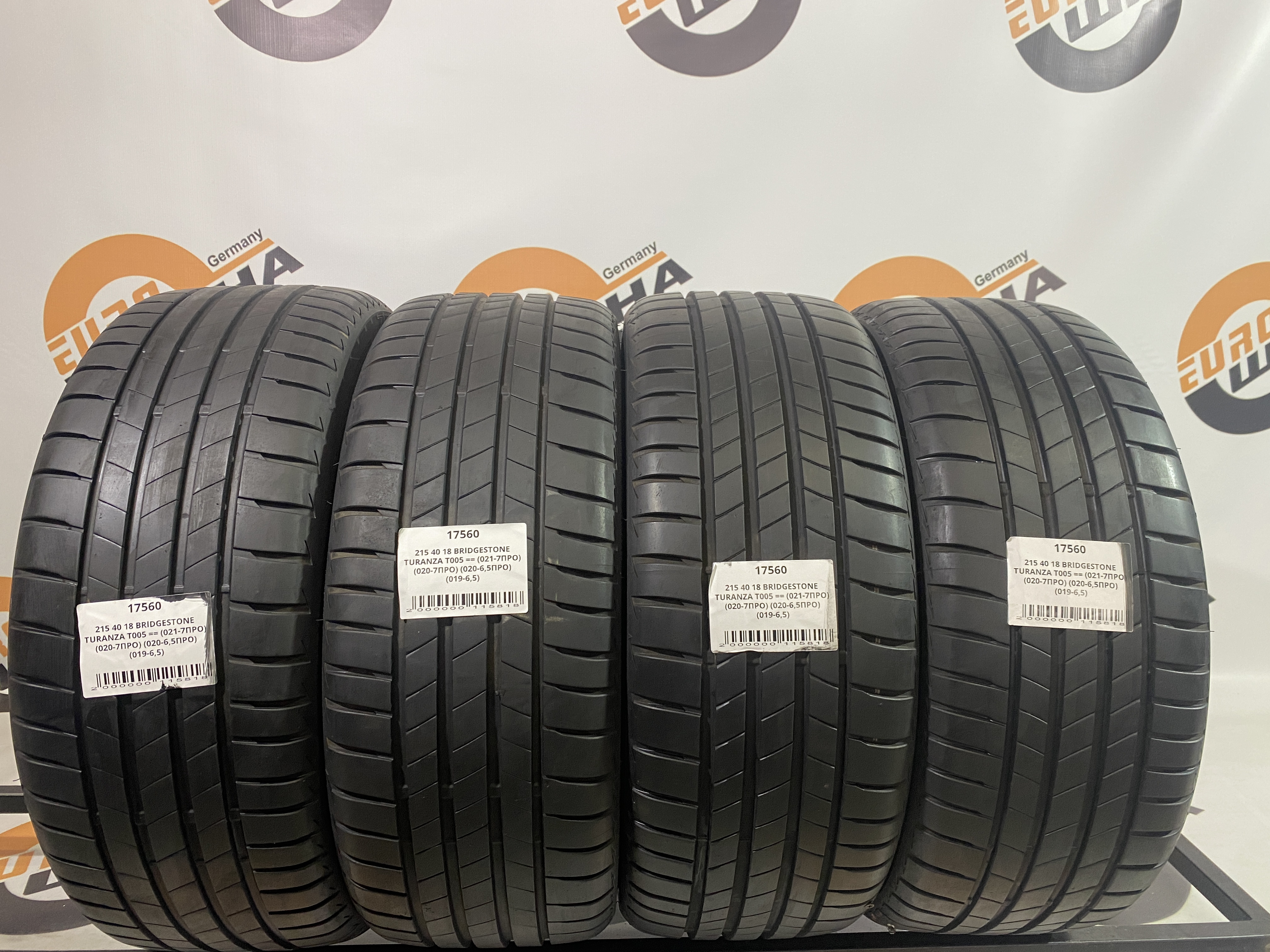215 40 18 BRIDGESTONE TURANZA T005