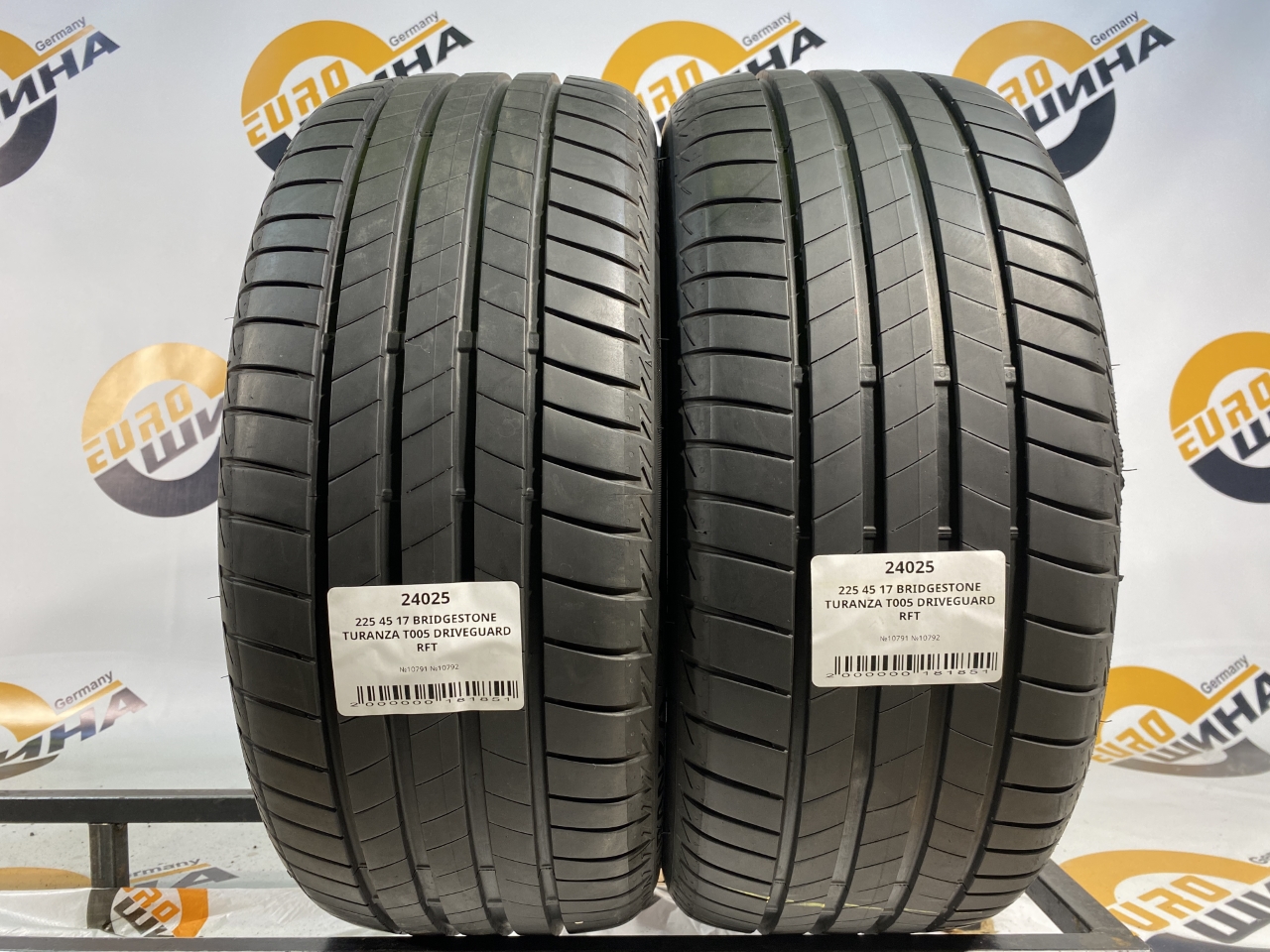 225 45 17 BRIDGESTONE TURANZA T005 DRIVEGUARD RFT