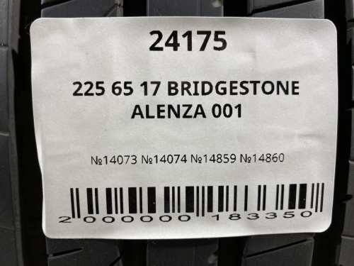 225 65 17 BRIDGESTONE ALENZA 001