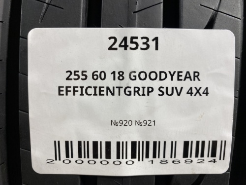 255 60 18 GOODYEAR EFFICIENTGRIP SUV 4X4