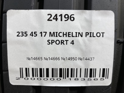235 45 17 MICHELIN PILOT SPORT 4