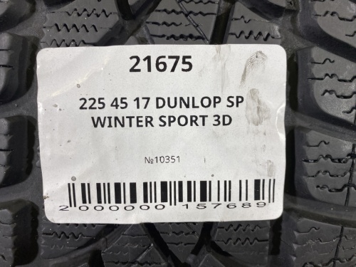 225 45 17 DUNLOP SP WINTER SPORT 3D