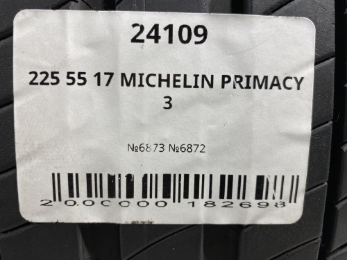 225 55 17 MICHELIN PRIMACY 3