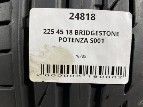 225 45 18 BRIDGESTONE POTENZA S001