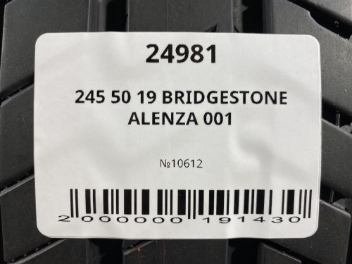 245 50 19 BRIDGESTONE ALENZA 001