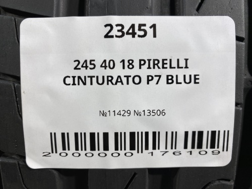 245 40 18 PIRELLI CINTURATO P7 BLUE