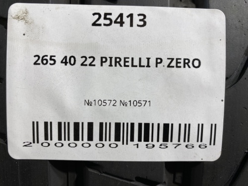 265 40 22 PIRELLI P ZERO