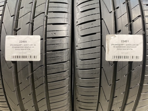 (РАЗНОШИР + 22451) 255 45 19 HANKOOK VENTUS S1 EVO2 SUV K117A