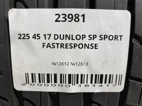 225 45 17 DUNLOP SP SPORT FASTRESPONSE