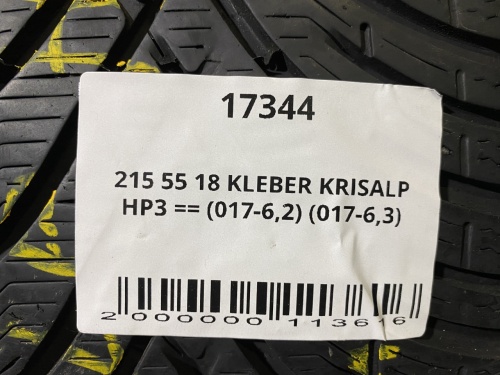 215 55 18 KLEBER KRISALP HP3 == (017-6,2) (017-6,3)