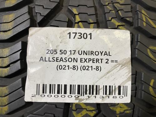 205 50 17 UNIROYAL ALLSEASONEXPERT 2 == (021-8) (021-8)