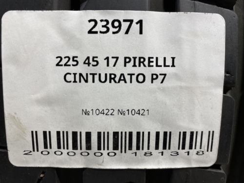 225 45 17 PIRELLI CINTURATO P7