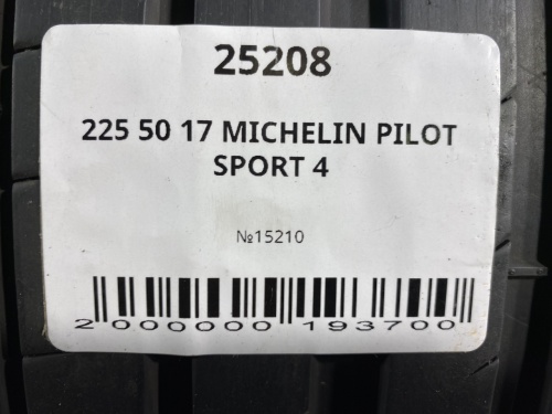 225 50 17 MICHELIN PILOT SPORT 4