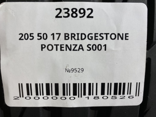 205 50 17 BRIDGESTONE POTENZA S001