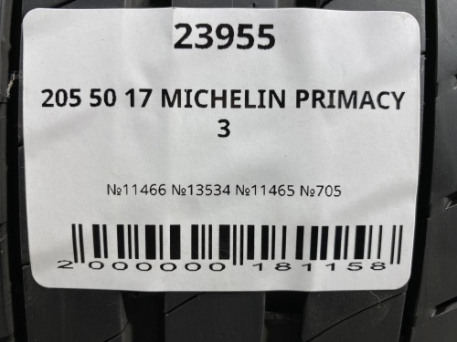205 50 17 MICHELIN PRIMACY 3