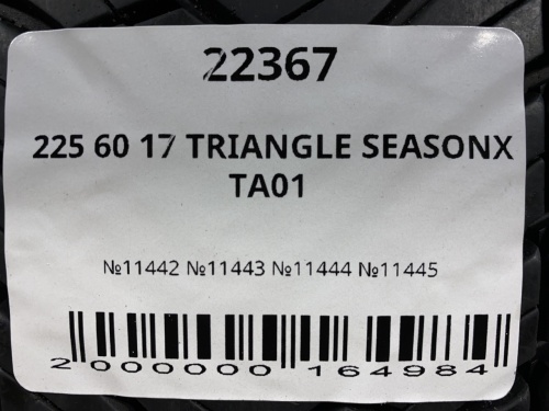 225 60 17 TRIANGLE SEASONX TA01