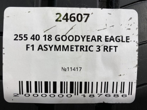 255 40 18 GOODYEAR EAGLE F1 ASYMMETRIC 3 RFT