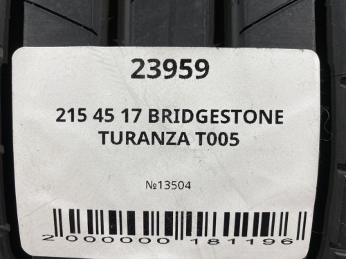 215 45 17 BRIDGESTONE TURANZA T005