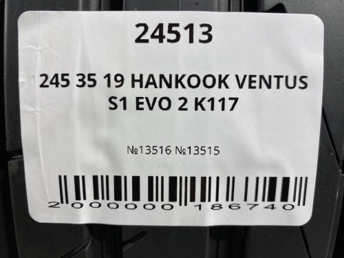 245 35 19 HANKOOK VENTUS S1 EVO 2 K117