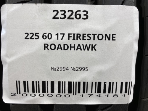 225 60 17 FIRESTONE ROADHAWK
