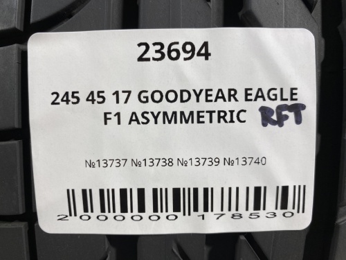 245 45 17 GOODYEAR EAGLE F1 ASYMMETRIC RFT