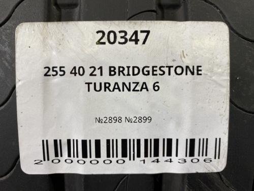 255 40 21 BRIDGESTONE TURANZA 6