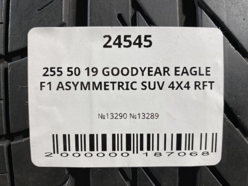 255 50 19 GOODYEAR EAGLE F1 ASYMMETRIC SUV 4X4 RFT