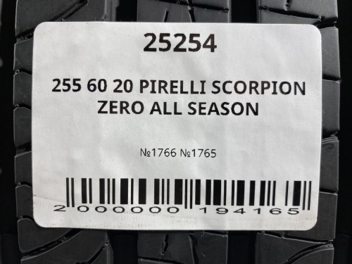 255 60 20 PIRELLI SCORPION ZERO ALL SEASON