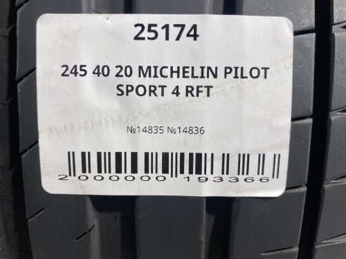 245 40 20 MICHELIN PILOT SPORT 4 RFT