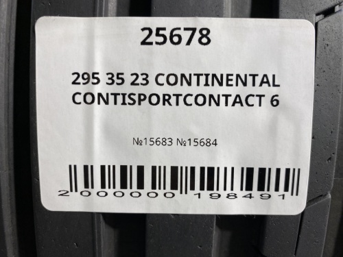 295 35 23 CONTINENTAL CONTISPORTCONTACT 6