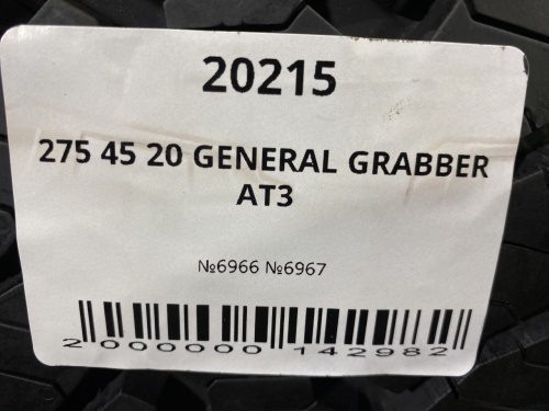 275 45 20 GENERAL GRABBER AT3