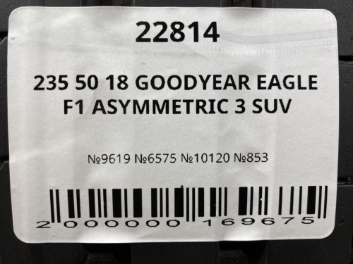 235 50 18 GOODYEAR EAGLE F1 ASYMMETRIC 3 SUV