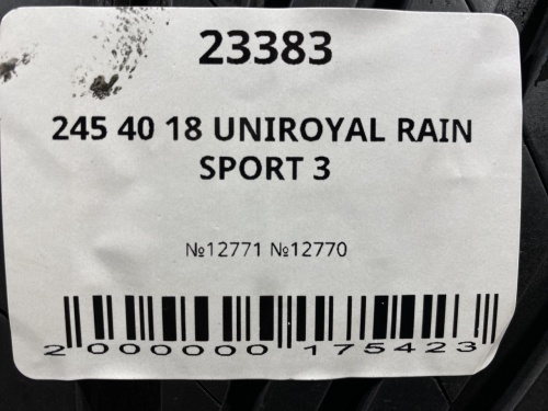245 40 18 UNIROYAL RAIN SPORT 3