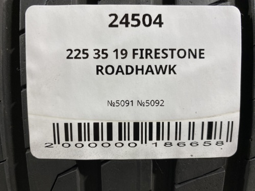 225 35 19 FIRESTONE ROADHAWK