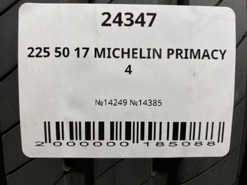 225 50 17 MICHELIN PRIMACY 4
