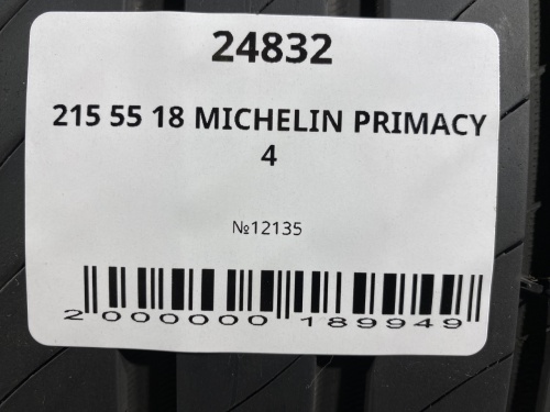 215 55 18 MICHELIN PRIMACY 4