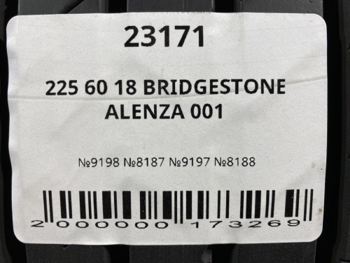 225 60 18 BRIDGESTONE ALENZA 001