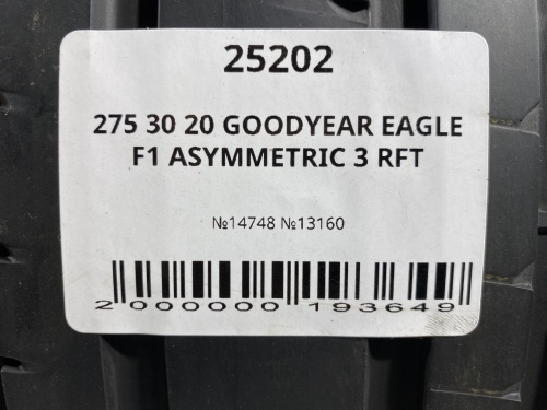 275 30 20 GOODYEAR EAGLE F1 ASYMMETRIC 3 RFT
