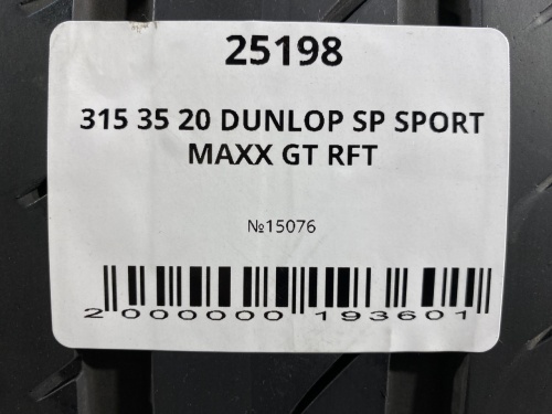 315 35 20 DUNLOP SP SPORT MAXX GT RFT