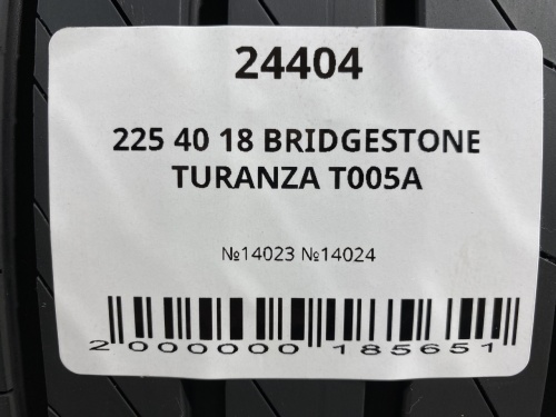 225 40 18 BRIDGESTONE TURANZA T005A