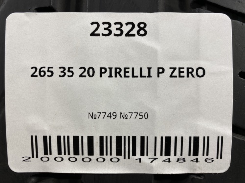 265 35 20 PIRELLI P ZERO