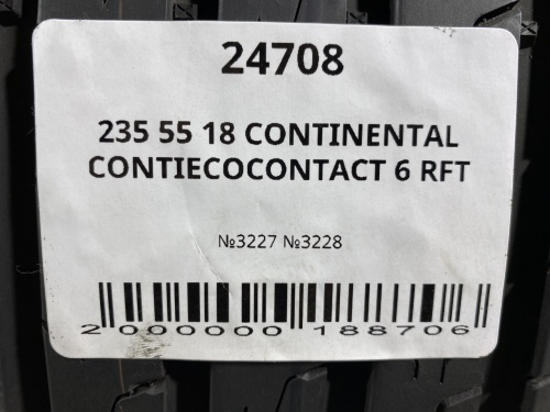 235 55 18 CONTINENTAL CONTIECOCONTACT 6 RFT