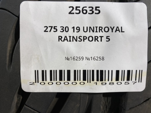 275 30 19 UNIROYAL RAINSPORT 5